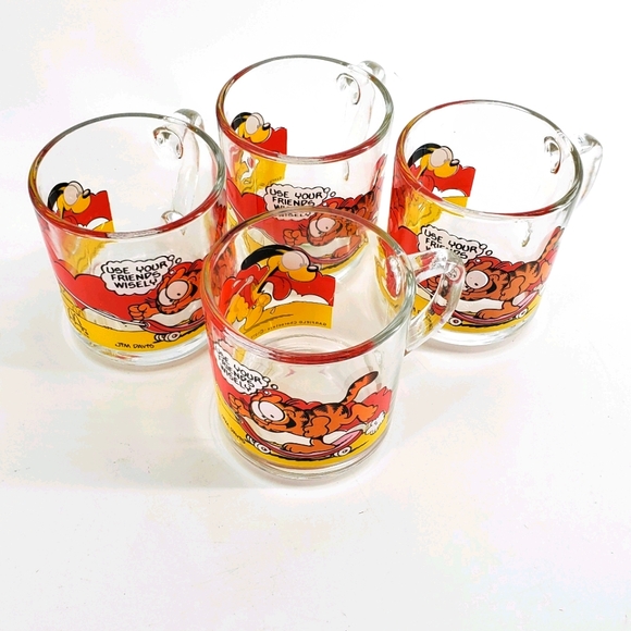 Vintage Garfield glass mug - Picture 8 of 11